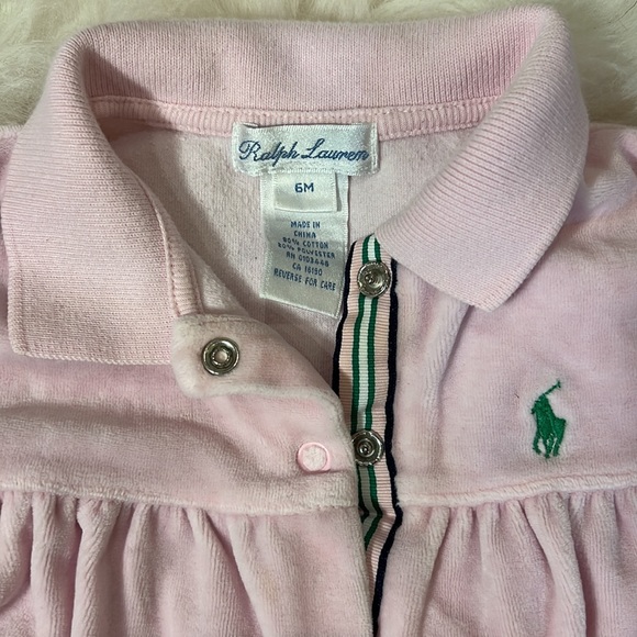 Set of Two Ralph Lauren Baby Girl Pink Dresses, size: 6 months - Picture 2 of 8